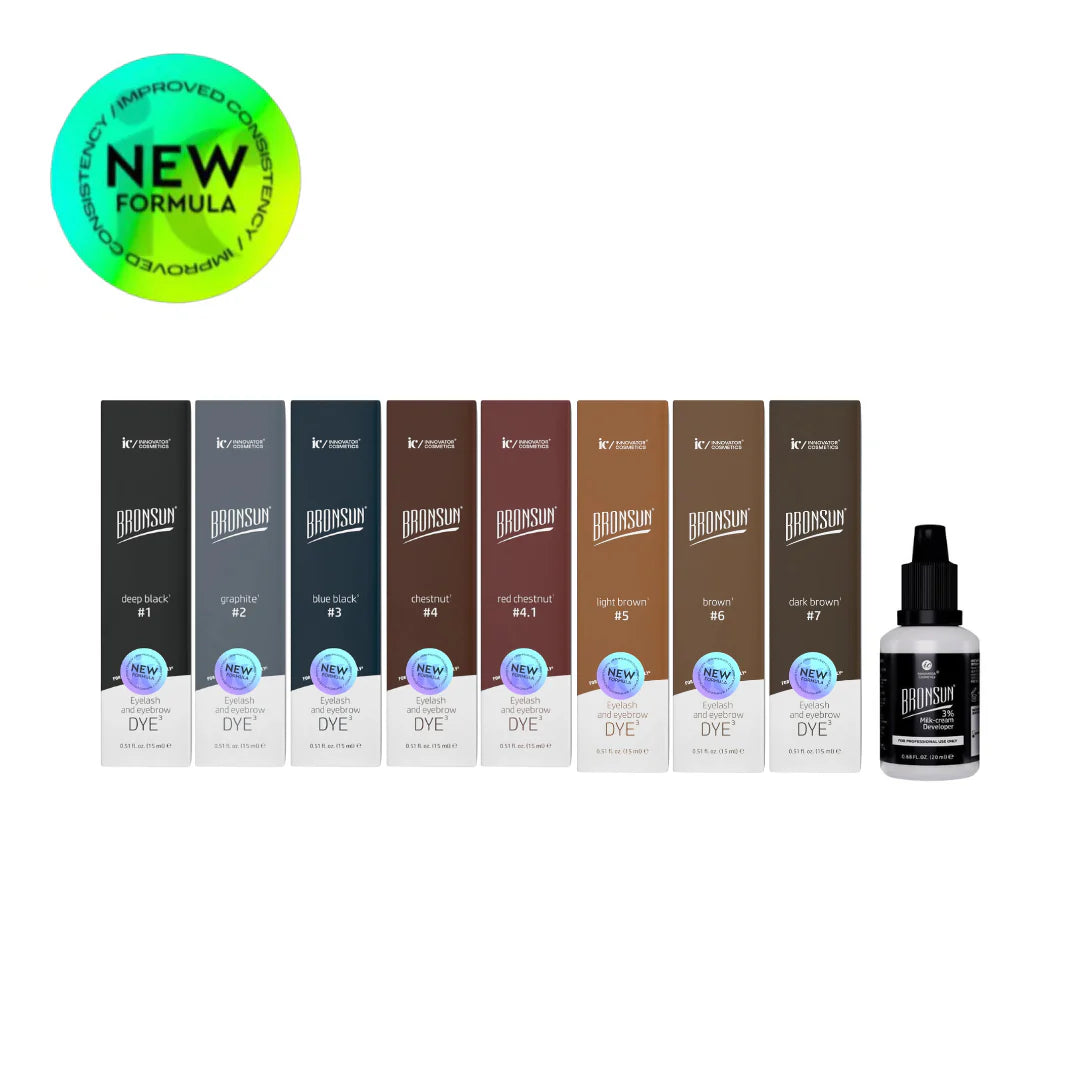 BRONSUN - NEW FORMULA Hybrid Brow & Lash Dye (All 8 Colours + Developer)